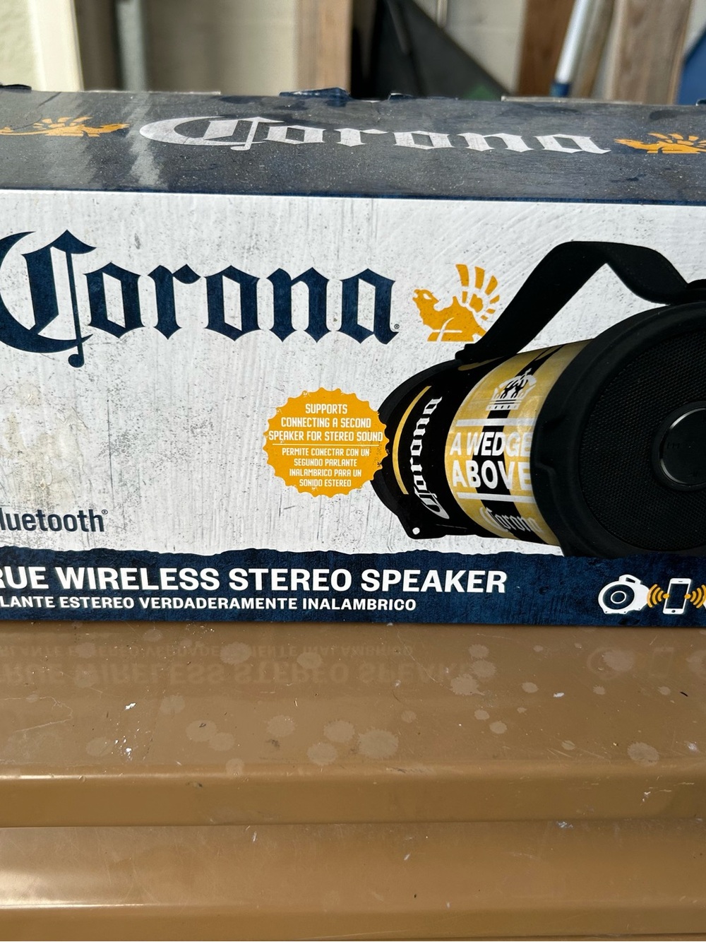 Corona Portable Bluetooth Speaker - Black and Gold